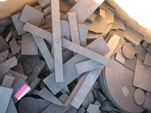 20 Lbs. Scrap Graphite Box Misc. Grades and Sizes