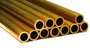 Drawn Copper EDM Electrode Copper Tube .502" OD x .375" ID X 12" L