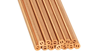 Multi-Channel EDM Electrode Copper Tube .0930" OD X 12" L
