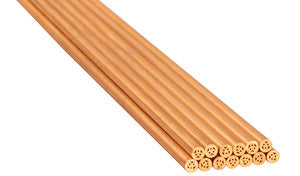 Multi-Channel EDM Electrode Copper Tube 5.4MM OD X 18" L