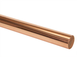 C14500 Tellurium Copper Rod 1/2" DIA x 12" L